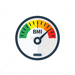 BMI指数仪表盘图标设计