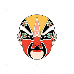 京剧脸谱图案装饰元素