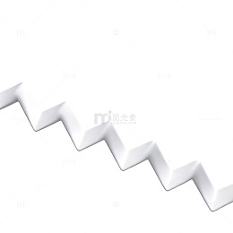 简洁线条波浪形图案设计元素