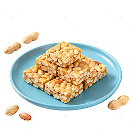 花生糖美食插画