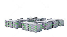 现代建筑群3D模型设计图
