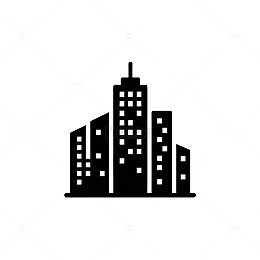 城市建筑剪影图标