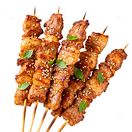 烤串美食烤肉串