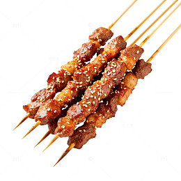 烤串美食烧烤肉串小吃