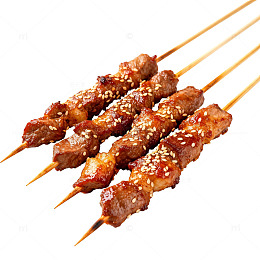 烤肉串美食烧烤食材