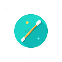 简约棉签图标设计