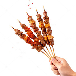 烤肉串美食片