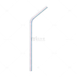 彩色吸管环保饮具设计素材