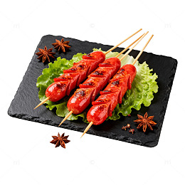 烤肠美食摆盘设计