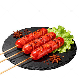 烤肠美食插图