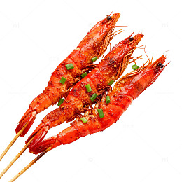 烤虾美食烧烤小吃