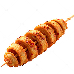 香辣烤面筋美食片