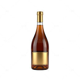 高档酒瓶金色包装设计素材