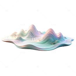 琉璃波浪形装饰盘