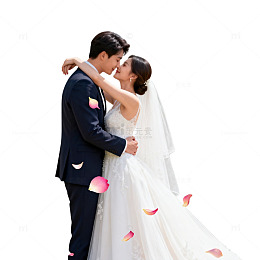 浪漫婚礼鲜花花瓣新人图片