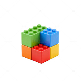 彩色积木玩具图样