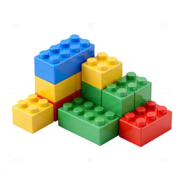 彩色积木玩具设计素材