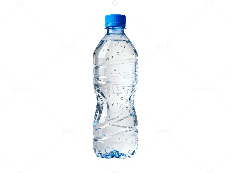 透明塑料瓶矿泉水设计素材