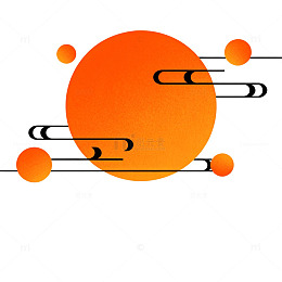简约风格太阳系行星插图