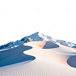 雪域沙漠奇景风光