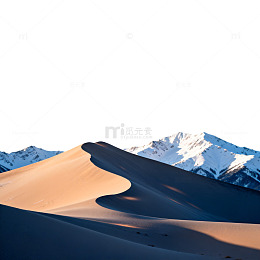 沙漠雪山风景片
