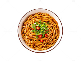 美食拌面碗装展示图