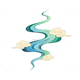 古风祥云图案插画