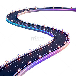 未来感高速路3D模型