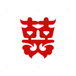 囍字传统图案设计素材