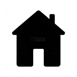 简约黑屋图标设计元素