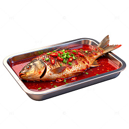 香辣烤鱼美食