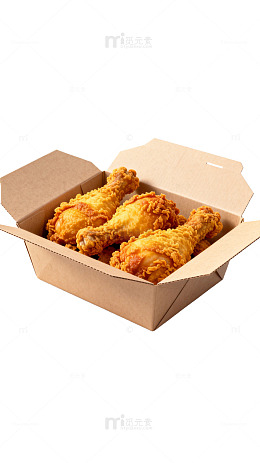 炸鸡外卖盒美食