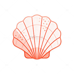 贝壳图标设计元素