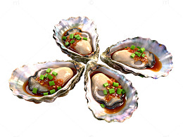 海鲜生蚝美味摆盘美食