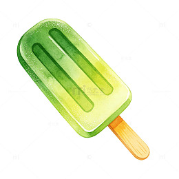 夏日冰棒扁平噪点插画免扣素材