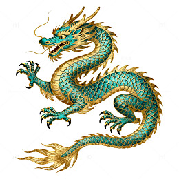 龙纹青龙龙腾