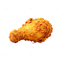 金黄色炸鸡美食片
