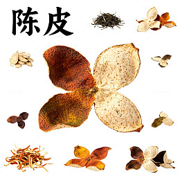 陈皮中药材展示图