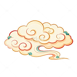 传统中国风云纹图案装饰元素