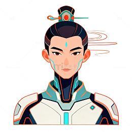 古风动漫人物插画设计素材