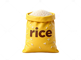 黄袋大米食品包装设计