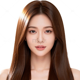 清新长发美女肖像写真