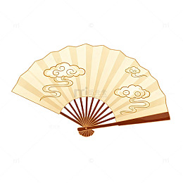 古风折扇图案装饰元素
