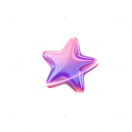 渐变星形抽象艺术图标