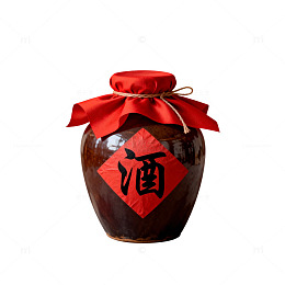 传统中国酒坛装饰设计