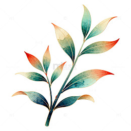 水彩艺术植物插画