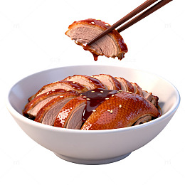 精致烤鸭美食