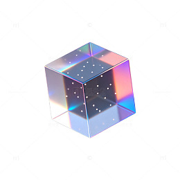 全息立方体视觉效果