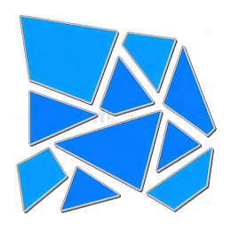 蓝片拼接图案矢量素材