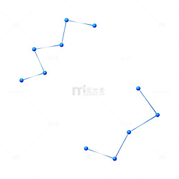 星座图案抽象艺术图
